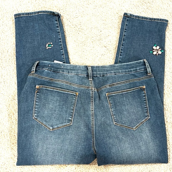 Chico’s So Slimming Girlfriend Slim Leg Ankle Sz 12P Cotton, Spandex Blend $98 - Picture 14 of 16